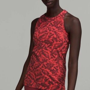 Red Patterned Women's Top
